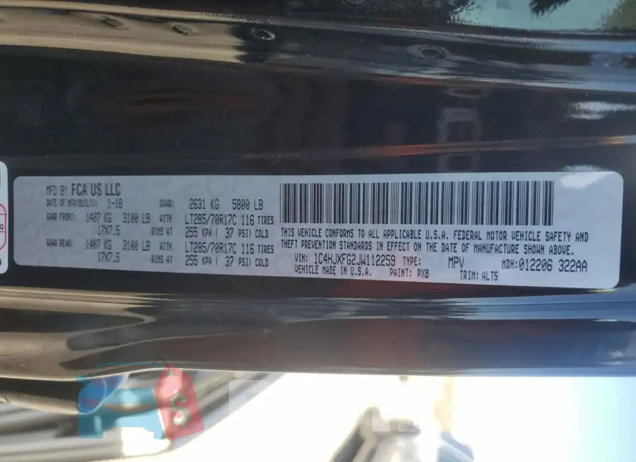 1C4HJXFG2JW112259 Photo# 12