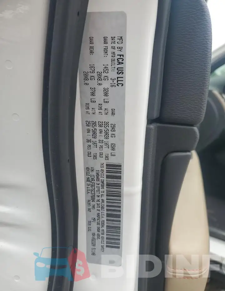 1C4RJFBG7GC376804 Photo# 13