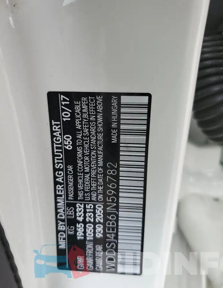WDDSJ4EB6JN596782 Photo# 12