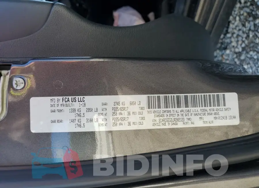 2C4RDGEG3JR202123 Photo# 14
