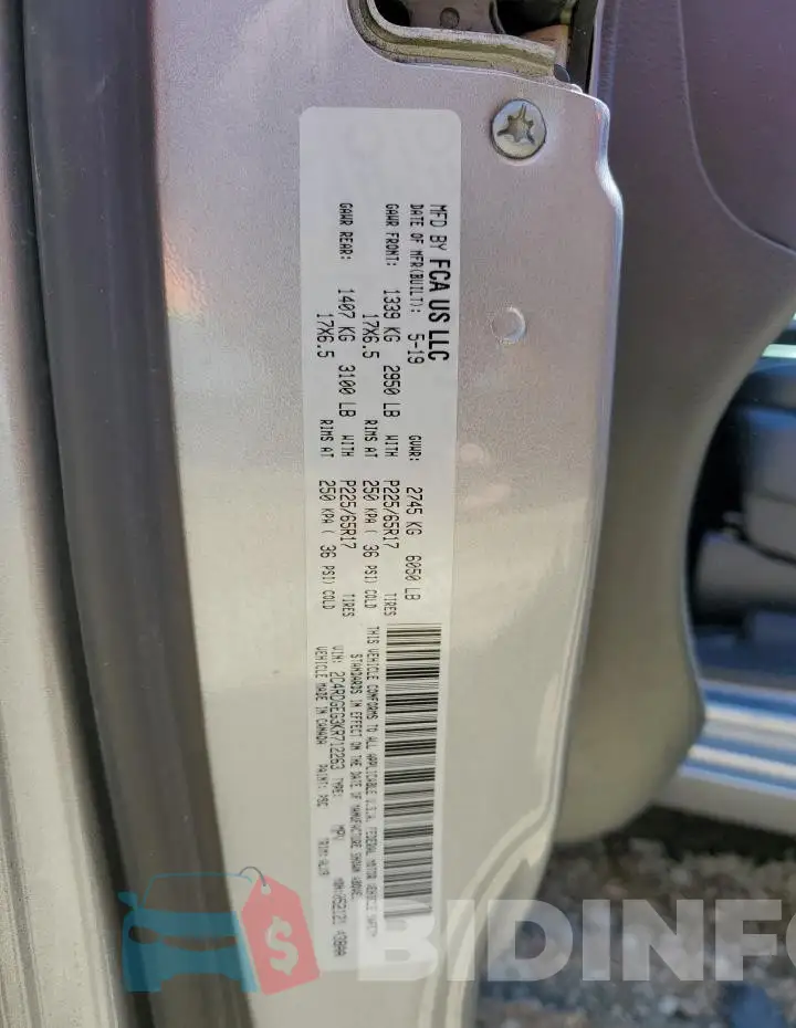 2C4RDGEG3KR712263 Photo# 13
