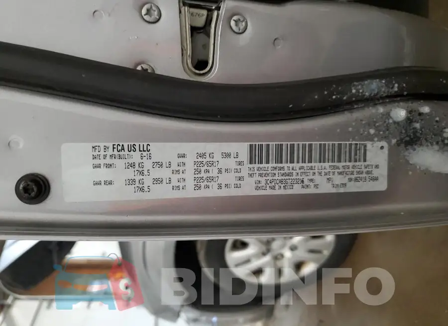 3C4PDCAB3GT223215 Photo# 14