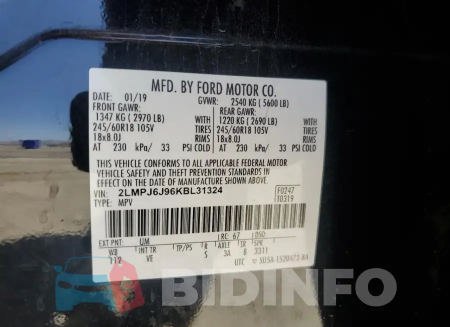 2LMPJ6J96KBL31324 Photo# 12
