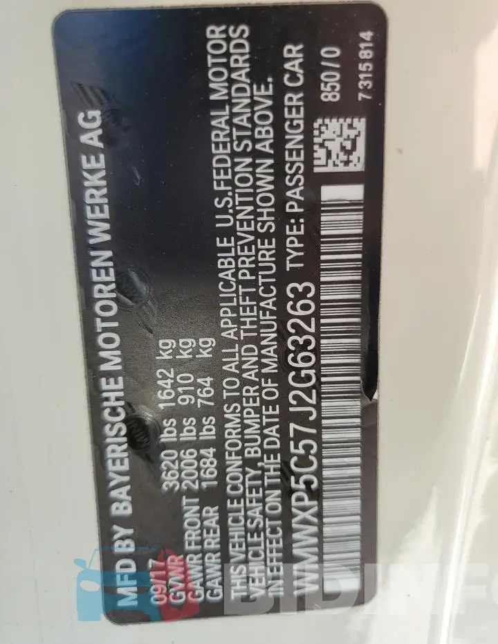 WMWXP5C57J2G63263 Photo# 12
