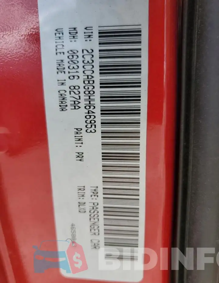 2C3CCABG8HH646953 Photo# 13