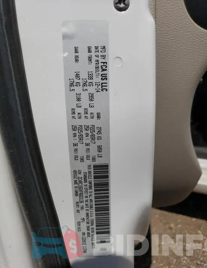 2C4RC1BGXFR663136 Photo# 13