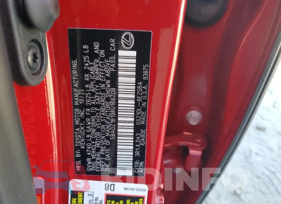 58ADZ1B19RU166708 Photo# 12
