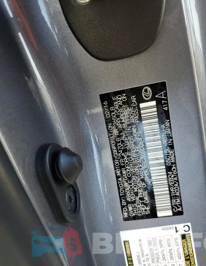JTHSE5BC3G5006479 Photo# 12