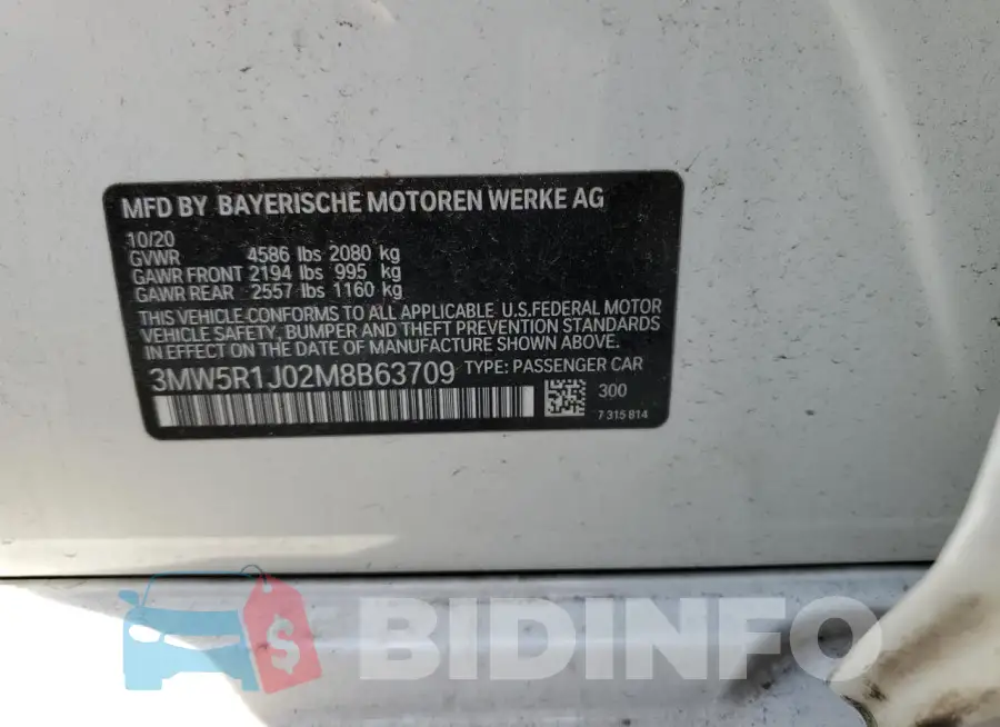 3MW5R1J02M8B63709 Photo# 12