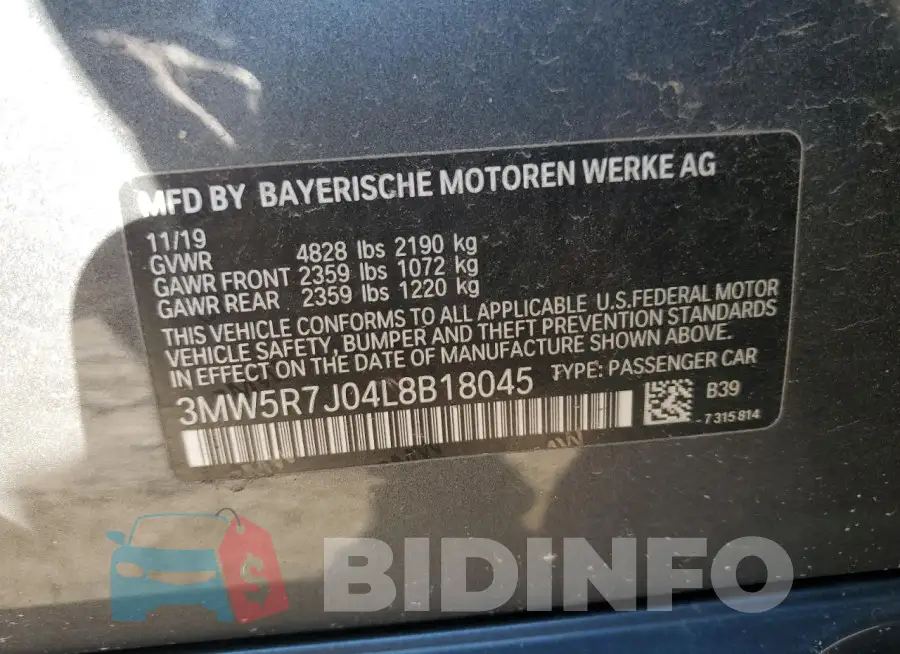 3MW5R7J04L8B18045 Photo# 12