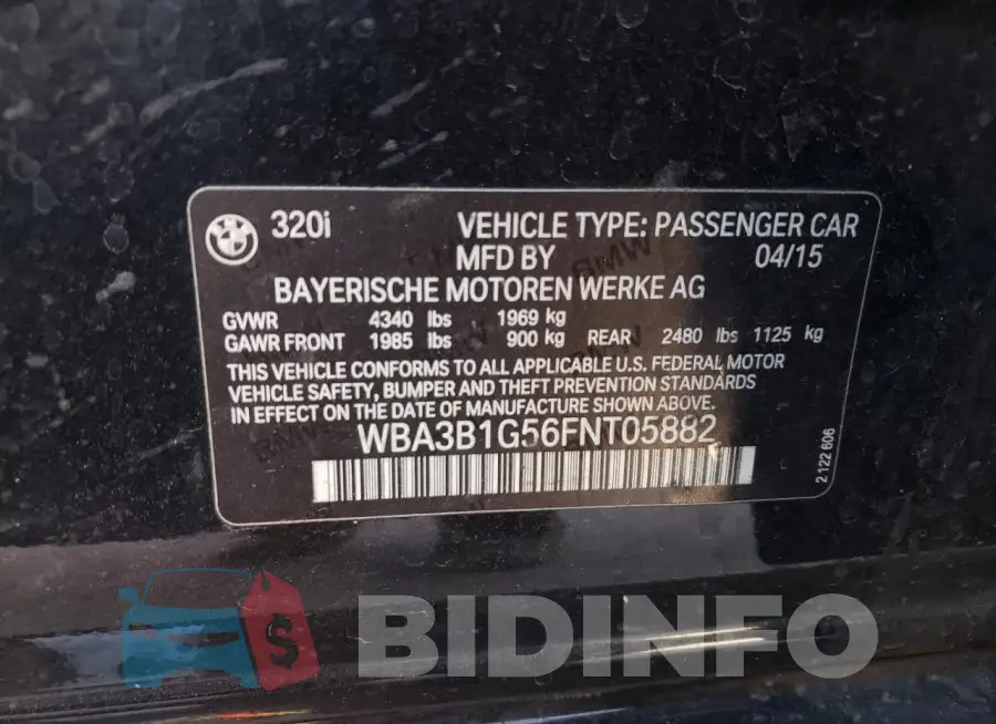 WBA3B1G56FNT05882 Photo# 12