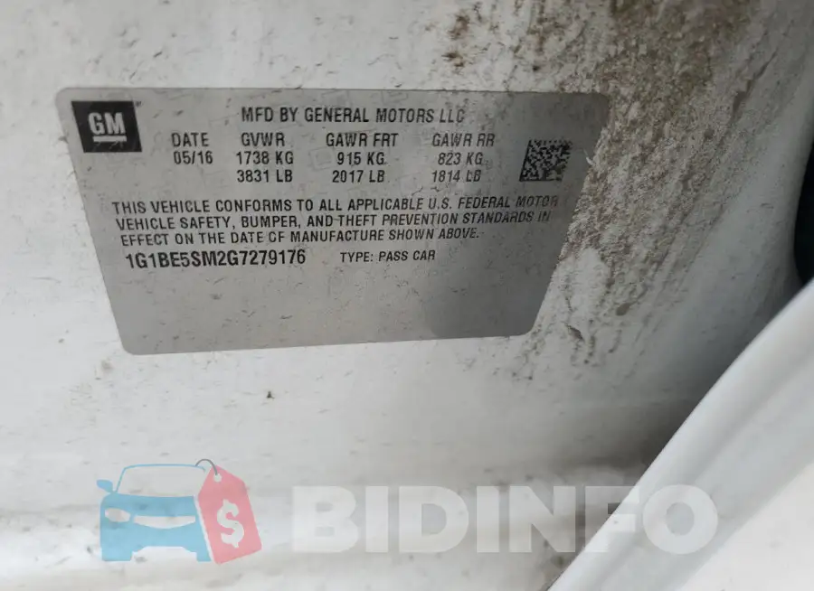 1G1BE5SM2G7279176 Photo# 12