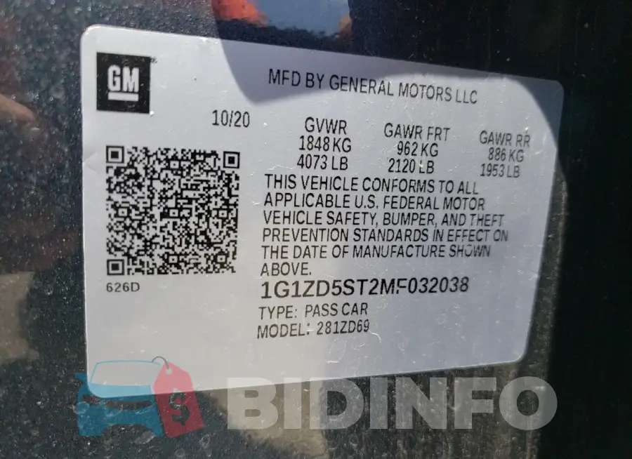 1G1ZD5ST2MF032038 Photo# 12