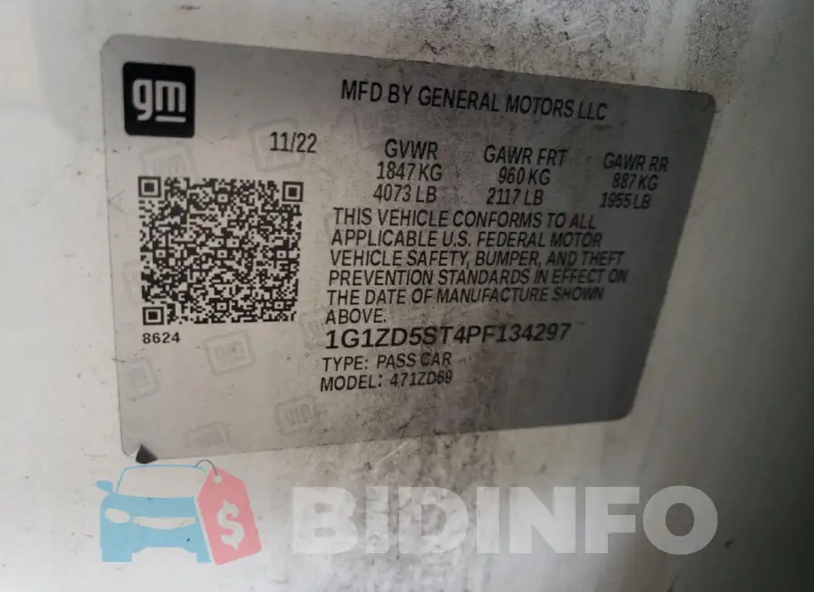 1G1ZD5ST4PF134297 Photo# 12