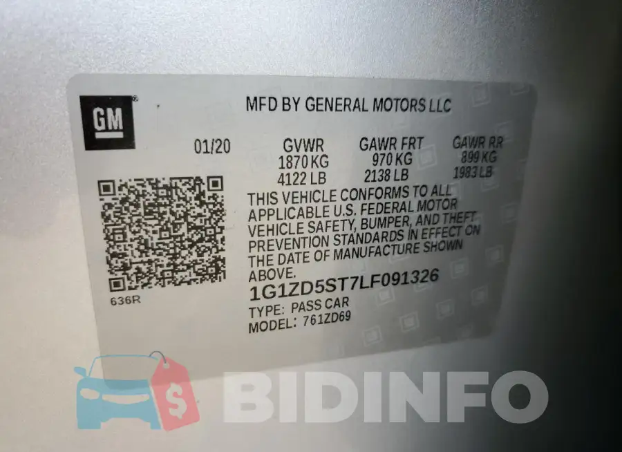 1G1ZD5ST7LF091326 Photo# 12