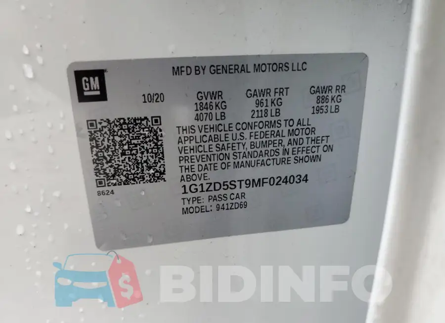 1G1ZD5ST9MF024034 Photo# 13