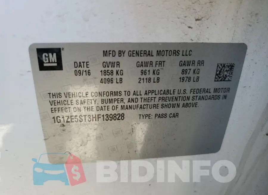 1G1ZE5ST3HF139828 Photo# 12
