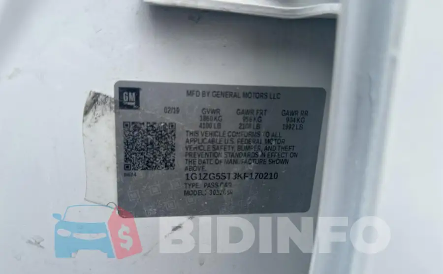 1G1ZG5ST3KF170210 Photo# 10