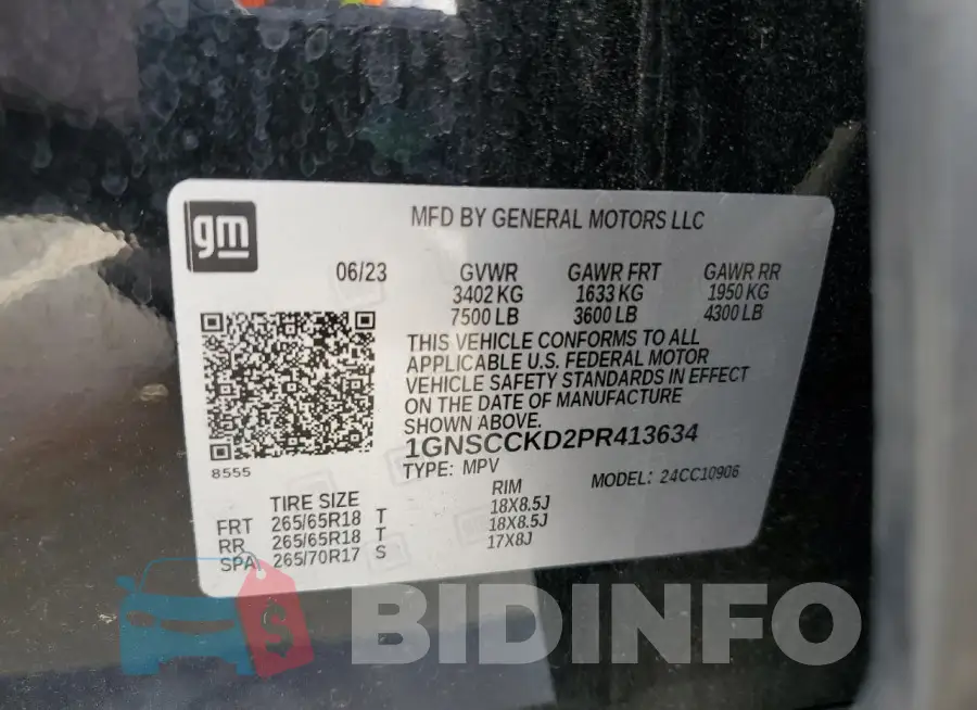 1GNSCCKD2PR413634 Photo# 13