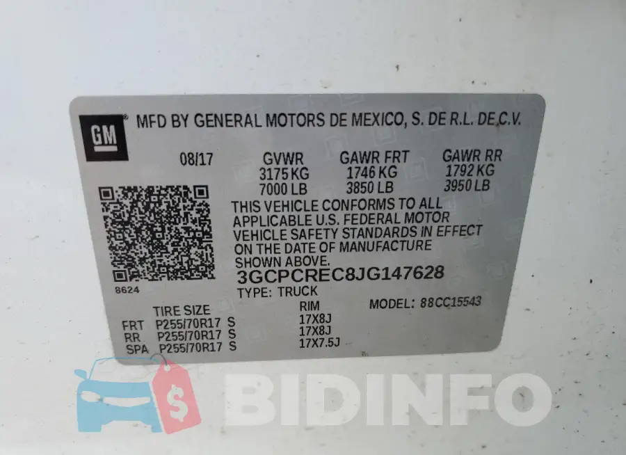 3GCPCREC8JG147628 Photo# 12