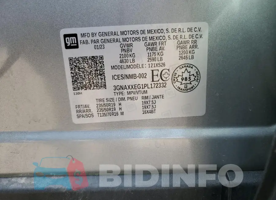 3GNAXXEG1PL172332 Photo# 14
