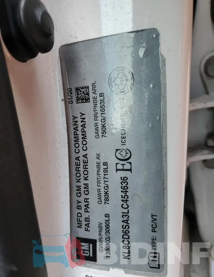 KL8CD6SA3LC454636 Photo# 12