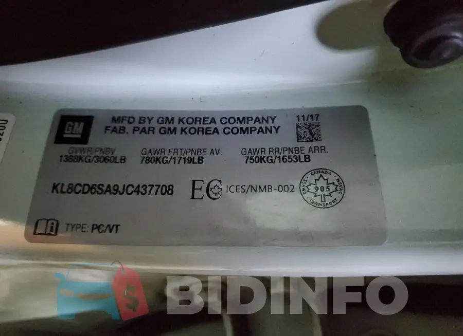 KL8CD6SA9JC437708 Photo# 13