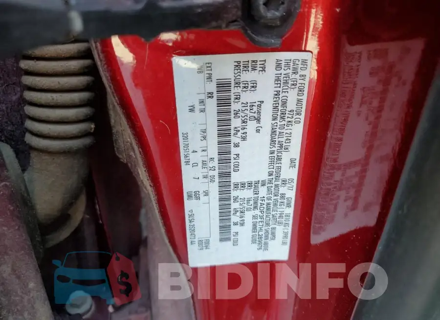 1FADP3FE7HL289976 Photo# 13