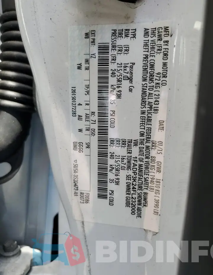 1FADP3K24FL232000 Photo# 12