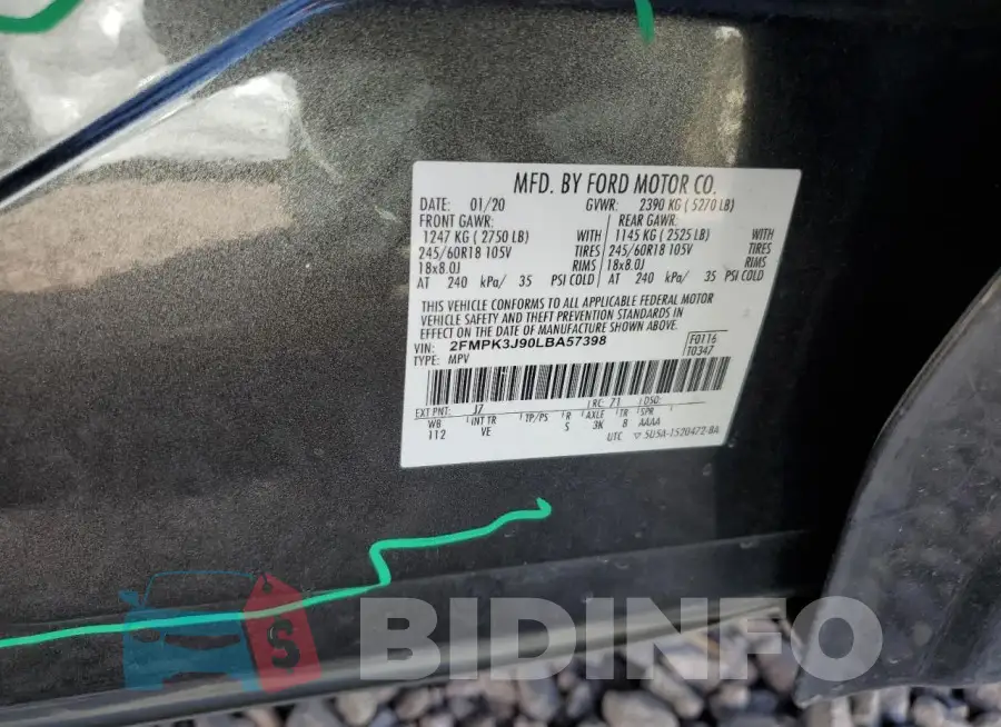 2FMPK3J90LBA57398 Photo# 12