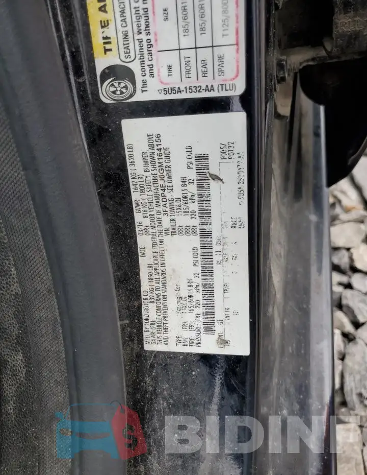 3FADP4EJ0GM164156 Photo# 12