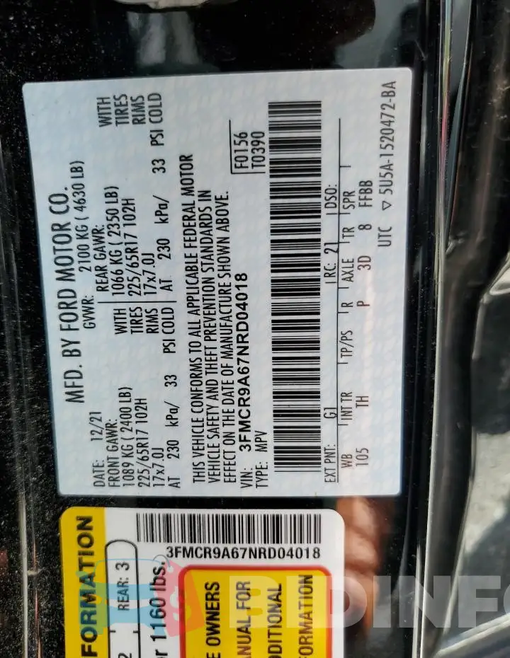 3FMCR9A67NRD04018 Photo# 13