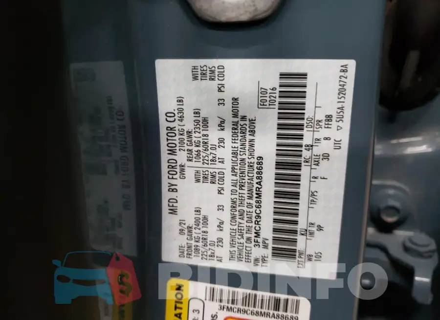 3FMCR9C68MRA88689 Photo# 13