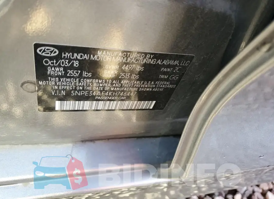 5NPE34AF4KH746447 Photo# 12