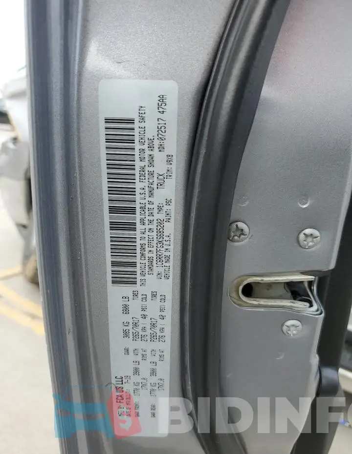 1C6RR7FG3KS685202 Photo# 12
