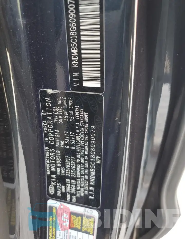 KNDMB5C18G6090079 Photo# 13