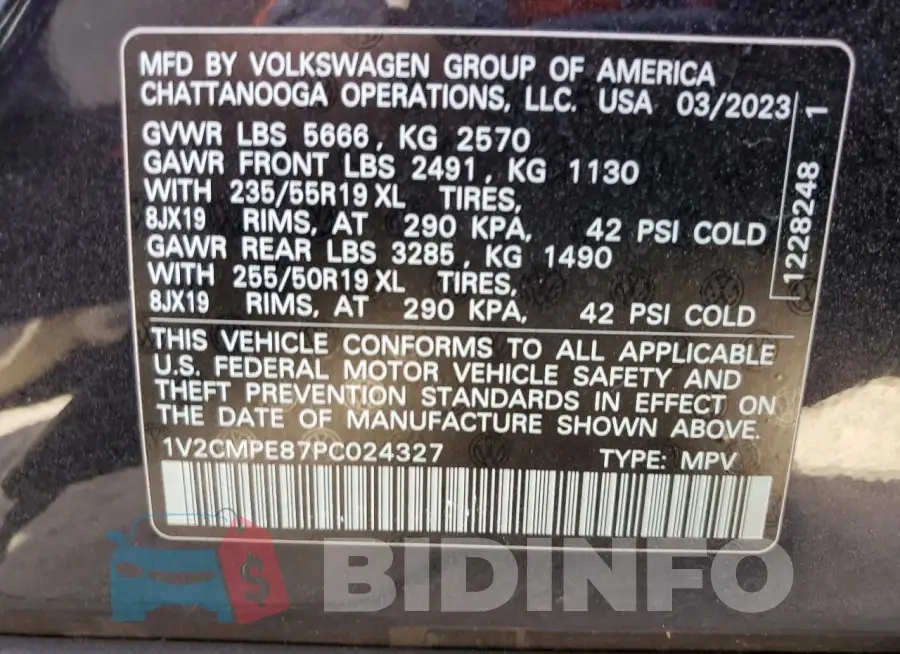 1V2CMPE87PC024327 Photo# 12