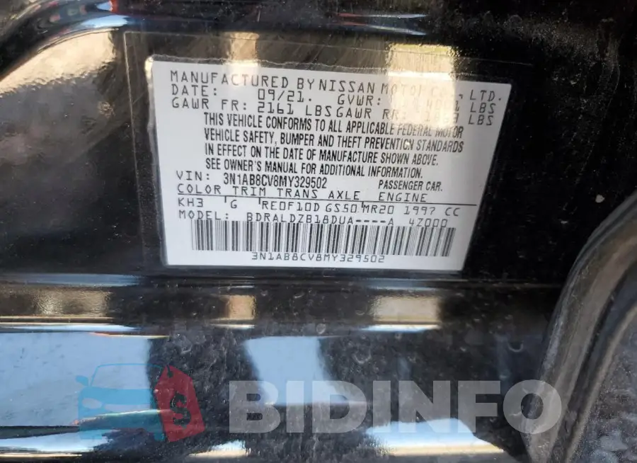 3N1AB8CV8MY329502 Photo# 12