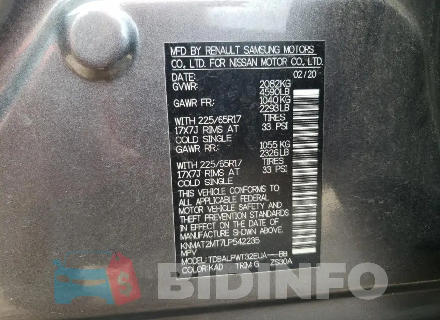 KNMAT2MT7LP542235 Photo# 12