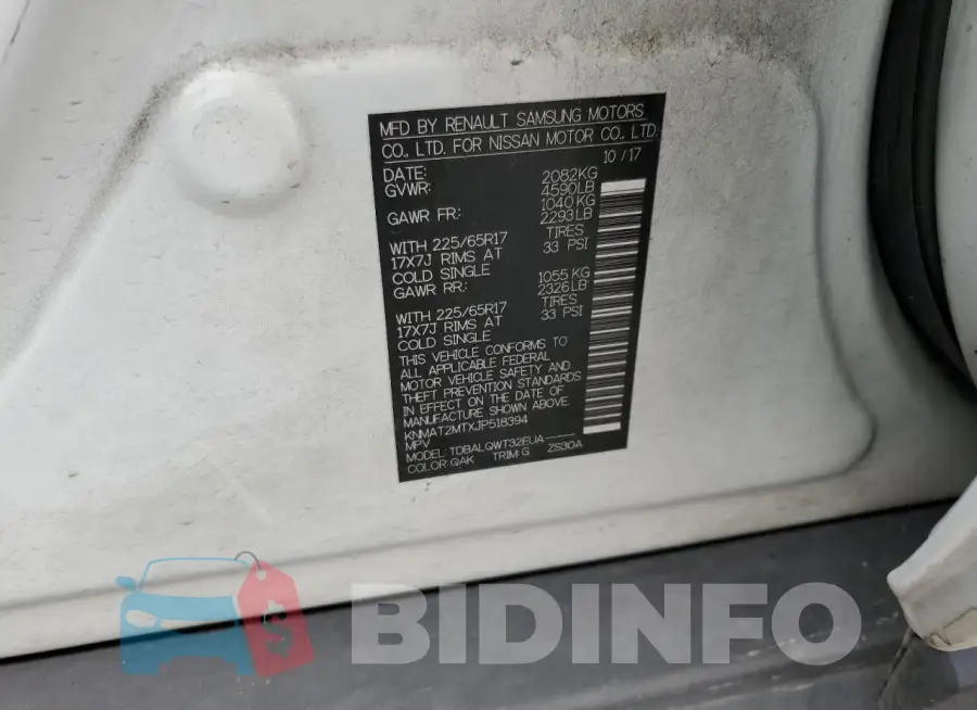 KNMAT2MTXJP518394 Photo# 12