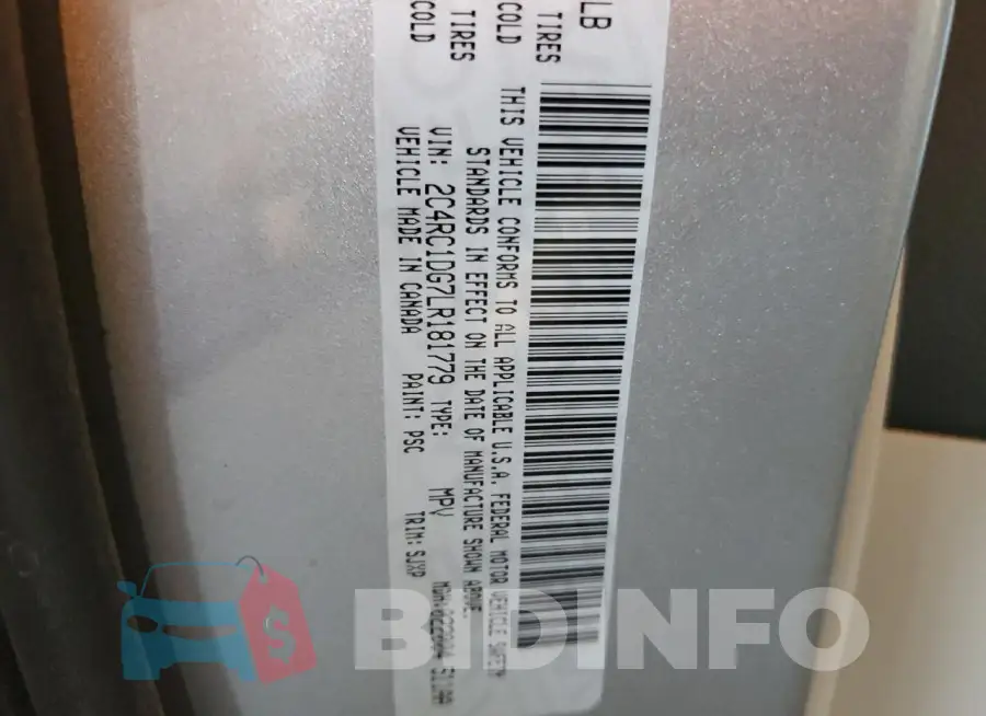 2C4RC1DG7LR181779 Photo# 14