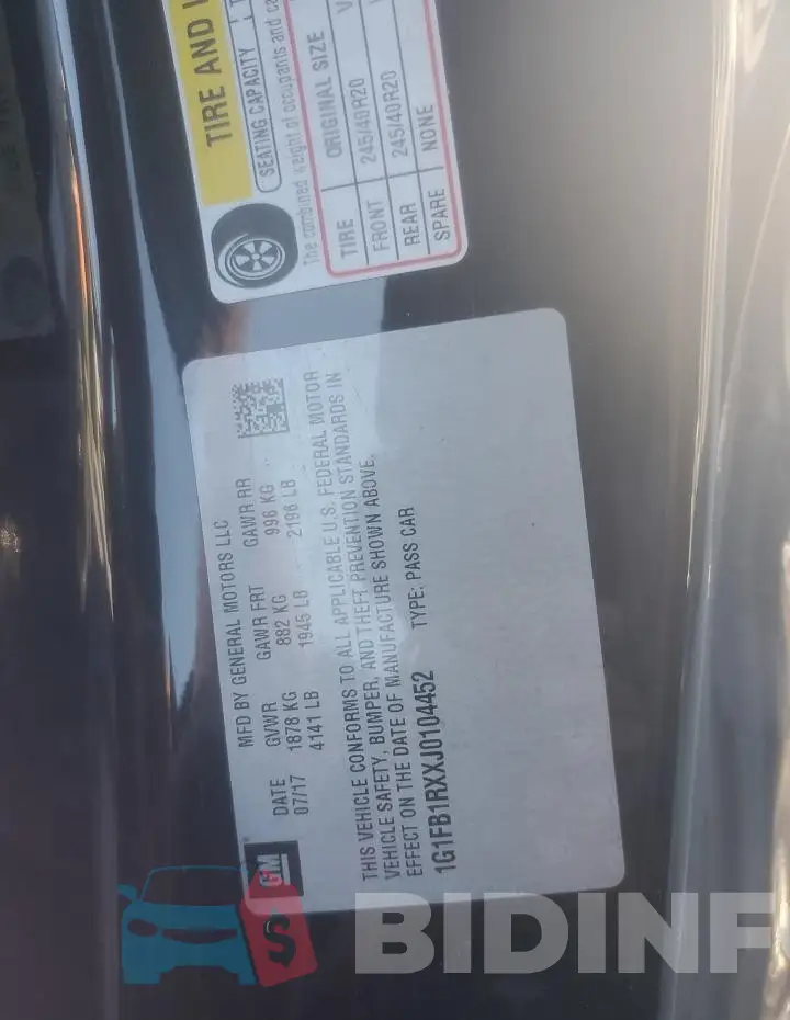 1G1FB1RXXJ0104452 Photo# 12