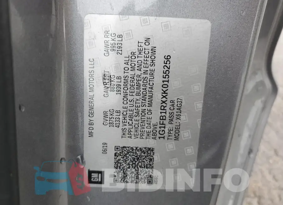 1G1FB1RXXK0155256 Photo# 12