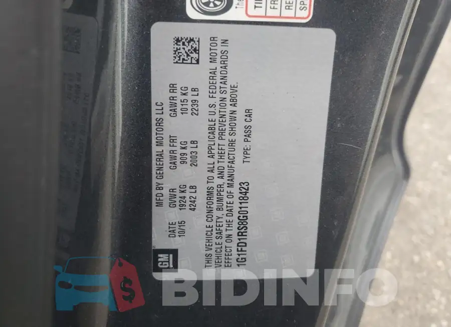 1G1FD1RS8G0118423 Photo# 12