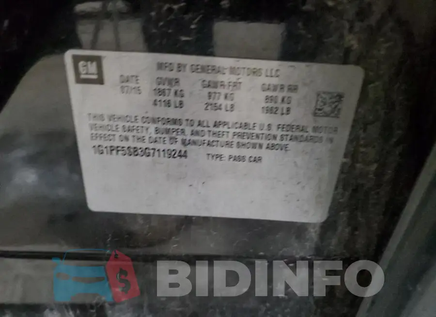 1G1PF5SB3G7119244 Photo# 12