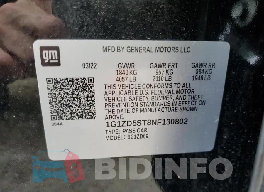 1G1ZD5ST8NF130802 Photo# 13
