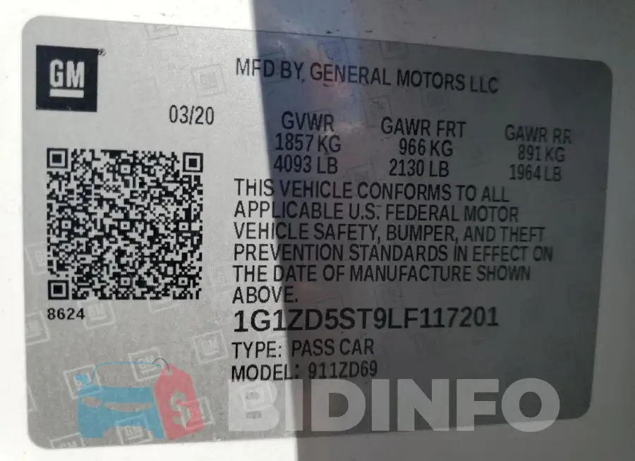 1G1ZD5ST9LF117201 Photo# 13