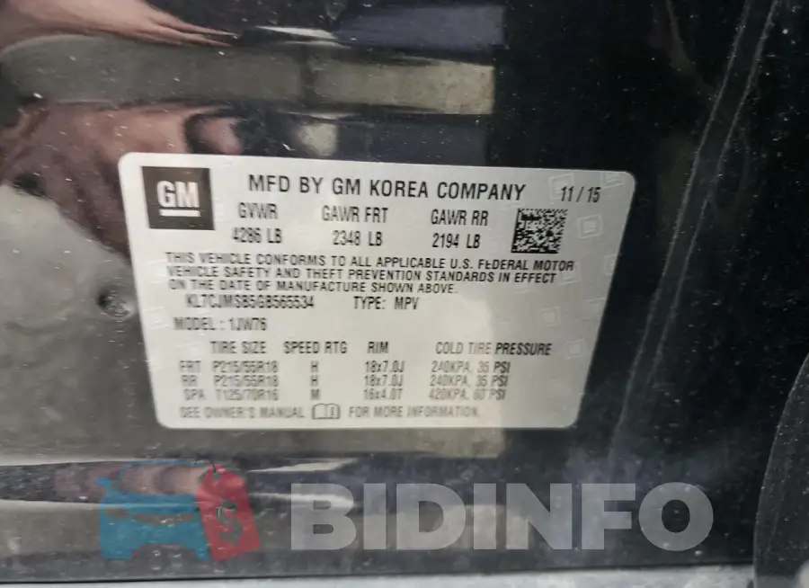 KL7CJMSB5GB565534 Photo# 12