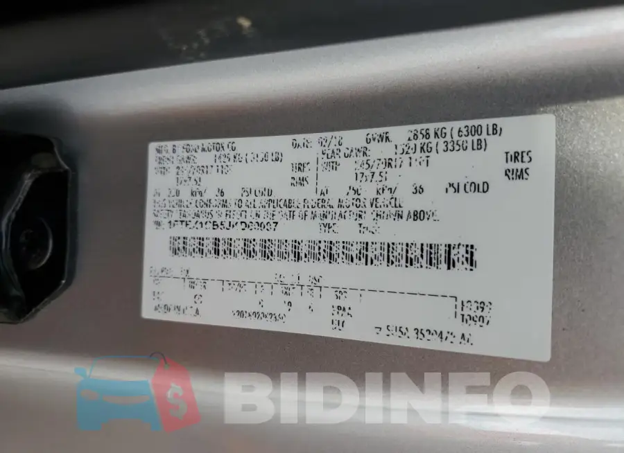 1FTEX1CB5JKD60097 Photo# 12