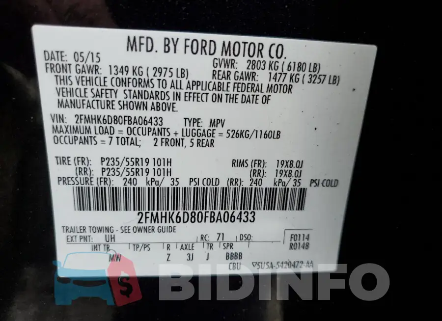 2FMHK6D80FBA06433 Photo# 13